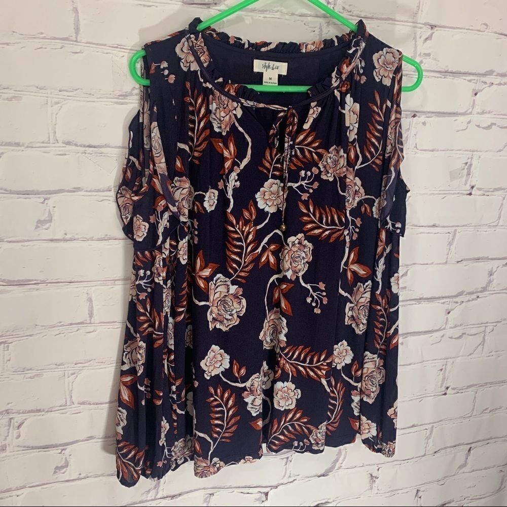 Style & Co medium cold shoulder top